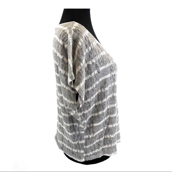 Forever 21 grey and white pointelle knit -M - Picture 8 of 11